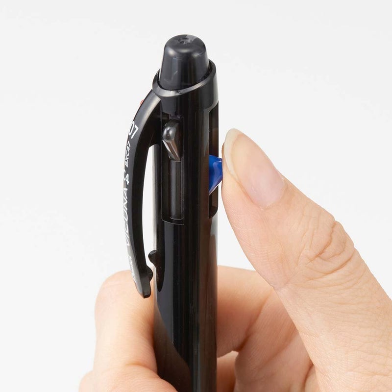 بنتل قلم حبر جاف من بينتيل فيكونا، ناعم، أسود، أحمر، أزرق، أخضر، أسود (BXC47A) - Image 4